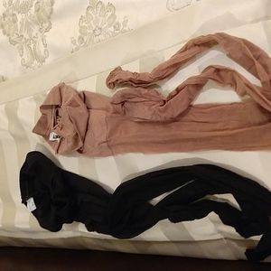 2 pairs sheer designer pantyhose.  Used very good condition.
